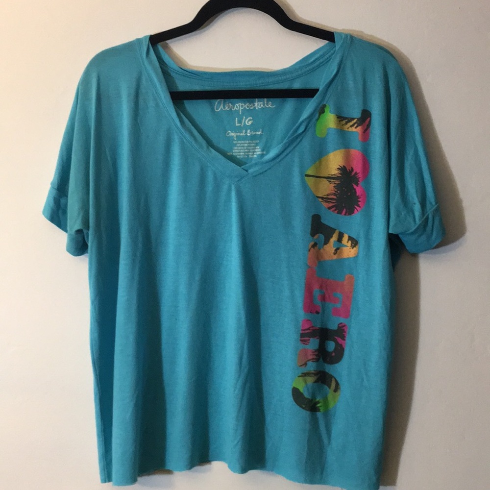 Beach scene aero tee